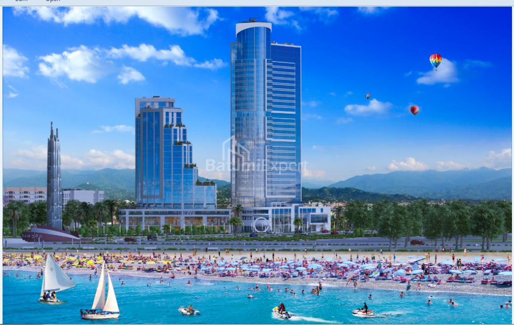 آپارتمان 35.9 متر مربع - کوچه قهرمانان, Batumi, گرجستان