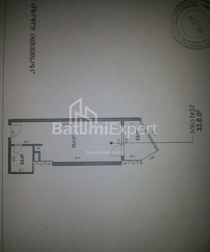 آپارتمان 33 متر مربع - تبل ابوسریدزه, Batumi, گرجستان
