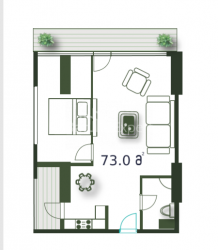 آپارتمان 3-комн 73 m² - کلانتر خیمشیاشویلی, Batumi