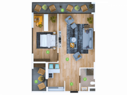 آپارتمان 3-комн 73 m² - کلانتر خیمشیاشویلی, Batumi