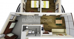 آپارتمان 84.98 متر مربع - مزگوارتا, Chakvi, گرجستان