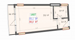 شی در حال ساخت 1-комн 35.1 m² - لخ و ماریا کاچینسکی, Batumi