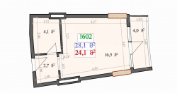 شی در حال ساخت 1-комн 28.1 m² - لخ و ماریا کاچینسکی, Batumi