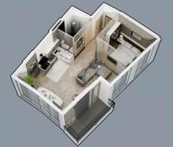 شی در حال ساخت 2-комн 55.7 m² - لخ و ماریا کاچینسکی, Batumi