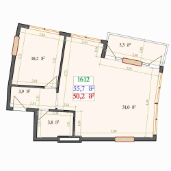 شی در حال ساخت 2-комн 55.7 m² - لخ و ماریا کاچینسکی, Batumi