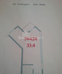 آپارتمان 33 متر مربع - زورابا گورگیلادزه, Batumi, گرجستان