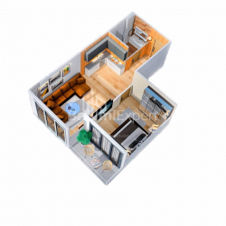 آپارتمان 2-комн 55 m² - پترا باگریونی, Batumi