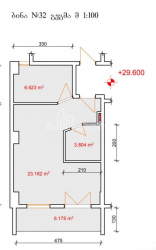 آپارتمان 1-комн 41 m² - الکساندرا گریبودوا, Batumi