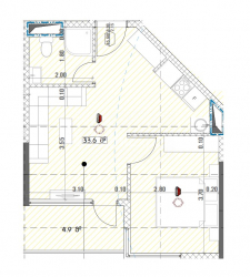 شی در حال ساخت 2-комн 38.5 m² - گریگولا لورتکیپانیدزه, Batumi