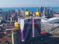 آپارتمان 85 متر مربع - پترا باگریونی, Batumi, گرجستان