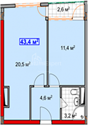آپارتمان 2-комн 43.4 m² - بزرگراه فرودگاه, Batumi