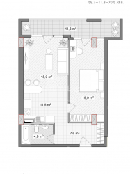 آپارتمان 2-комн 70.5 m² - واختنگ گرگاسالی, Batumi